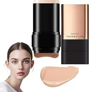 2 In 1- Luxury Anti-Wrinkle Foundation Stick, Korea Flawless Eraser Foundation Stick, Double Head Foundation Make-Up Stick, Long-Lasting Stick Foundation, Longwear Natural Finish (Natural Colour)