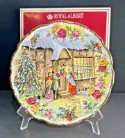 Royal Albert Old Country Roses Christmas Carol Singers Plate 1991