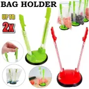 Hands Free Bag Holder Clips Baggy Rack Kitchen Non Slip Zip-lock Storage