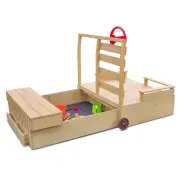 Jeep-Style Retractable Sandpit with Play Area – Durable Outdoor Fun for Kids
