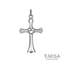 在飛比找ETMall東森購物網優惠-【TiMISA】愛心十字 純鈦墜飾