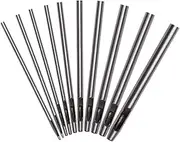10PCS 0.5mm-5mm Leather Hole Punch Set, Belt Hole Puncher Hollow Punch Tool Leather Hole Punch Cutter for Leather Watch Band Canvas