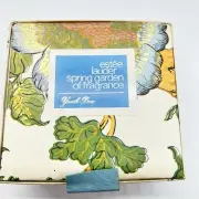 VTG Estee Lauder Spring Garden Fragrance Youth Dew Dusting Powder Box w/Puff-NOS