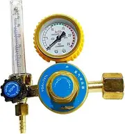 Industrial Pressure Regulators Argon Gas Regulator 0-25 Mpa Pressure Gauge 0-25L/min CO2 Helium Nitrogen G5/8 G3/4 W21.8 CGA Welding Flow Meter Pressure Gauge(Single)