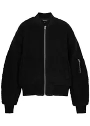 Meotine Bianca Bouclé Wool-blend Bomber Jacket - Black - Xxs (UK4 / Xxs) XXS (UK4 / XXS)