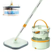Spin Mop and Bucket Set Cleaning Brush Floor Scrub Brush Spin Mop for Floor Cleaning