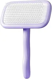 Fenteer Dog Brush Dematting Comb Soft Professional Grooming Rake Deshedding Brush Grooming Comb for Dog Matted Pets Long Haired Pets, Purple
