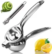 Lemon Squeezer, Squeezer Bar Tool, Manual Press, Lime Juicer with Zester, 2 Pcs