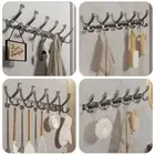 Over-the-door Robe Hooks Wall-mounted Clothes Holder Durable Coat Rack