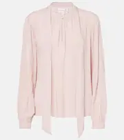 [Velvet] Velvet Gabrielle draped rayon challis blouse AU 16 pink