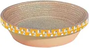 TOMVAES Cat Scratcher Bowl-Shaped Plate Thicken Corrugated Paper Cardboard Nest, Pets Supplier Reversible Kitty Scratching Pad Lounge Bed Interactive Toy,Furniture Protection Training Toy(50cm)