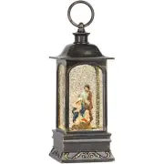 Snow Globe Christmas Decorations, 6H Timer Lighted Snow Globe Lantern Musical