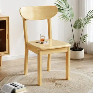 茶桌 茶桌 桌椅組合 全實木餐椅餐廳飯店現代簡約奶茶店蝴蝶椅靠背寫字書桌椅家用椅子