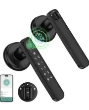 Smart Fingerprint Door Lock Biometric Door Lock With Handle & WiFi App Control