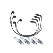 Bosch 4 Spark Plugs+Lead Kit for Toyota Hiace RCH12R 22R RZH103R 113R 106 111 I4