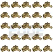 (25 Pieces) 1/4 HOSE BARB ELBOW X 3/8 MALE NPT Brass Pipe Fitting Gas Fuel Water
