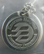Kirk - Stieff Emerson Hospital Emergency Department Pewter Keychain
