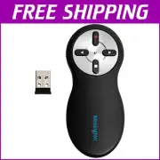 Lightweight Wireless Presenter with Built-In Red Laser Pointer and USB Receiver