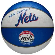 Balls Wilson Nba Team Retro Brooklyn Nets Mini WTB3200XBBRO White-Blue