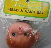 Fibre-Craft No. 7542 Puppet Head And Hand Set - New (BR62)