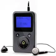 Herdio Mini Compact Personal Portable DAB+ DAB Digital Radio FM Radio MP3 Player Handheld Pocket Digital Media Receiver with Headphones/Lanyard Upto 10 Hours Playback Radio Recording Function