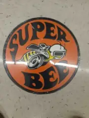 DODGE SUPER BEE METAL SIGN 12 BY 12 INCHES RAISED LETTERS MAN CAVE GARAGE