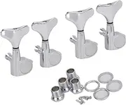 SUPVOX 4pcs 4r Bass Tuners Acoustic Bass Guitar Tuning Pegs Hard Zinc Alloy Silver