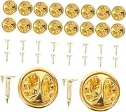 [KALLORY] Pin Holder Pin Backs DIY Brooch Supply Locking Pin Back Lapel Pin Keepers Enamel Pins Tie Tacks Pin Badge Locking Backs Badges Lapel Pin Clasps Lapel Pin Tacks Clutch Metal