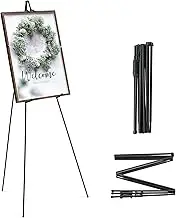 ARTIFY 64" Sign Easel Stand | Instant Display Tripod for Wedding Signs, Posters, Paintings, Canvas, and Poster Boards | Portable Stand for Home, School Supplies, Shop, and Ceremonies, Black