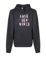 Fallout logo-print cotton hoodie S,L,M Black