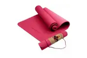 Eco-Friendly TPE Pilates Exercise Yoga Mat (Rose Pink) - 6mm