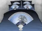 Bamboo Leaf Fan 3D Printing Duvet Quilt Doona Covers Pillow Case Bedding Sets