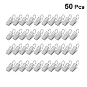 50Pcs Hooks Clip Rings Drapery Clips Shower Curtain Hooks Drapery Rings Clips