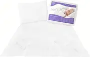 Baby Comfort Quilted Duvet and Flat Pillow Set 80x70 cm for Newborn Crib or Pram