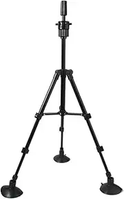 TENOL Wig Tripod Stand Lightweight 38-75cm Adjustable Holder with Suction Cups Wig Head Stand Tripod