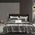 22mm Mulberry Silk Bedding Set 4pcs Duvet Cover Flat Sheet 2 Pillow Cases King