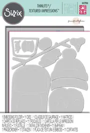 Sizzix Cozy Owl Impresslits Embossing Folder