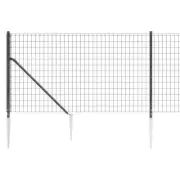 Spike Anchors Wire Mesh Fence Garden Patio Chicken Netting Animal Fencing 1x25m