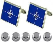 [Select Gifts] Shirt Dress Studs NATO Flag Cufflinks