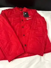 Nike Swoosh Jacket Flight Style Mens Size S Red