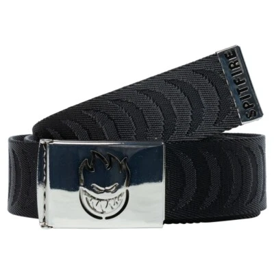 Spitfire Wheels Bighead Cut Out Swirl Jacquard Black Web Belt