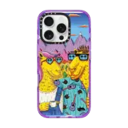 iPhone 16 Pro Impact Case MagSafe Compatible Emma and Dave the Camel Couple Phone Case by Mulga