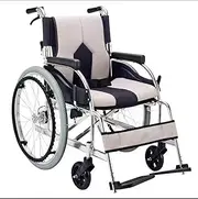 Transport Wheelchair Transport Wheelchair Folding Wheelchair Transport Wheelchair Manual Wheelchair Aluminum Alloy Foldable armrest Pedal with Handbrake Wheelchairs for Adults