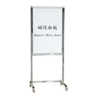 在飛比找樂天市場購物網優惠-不鏽鋼告示牌（磁性白板+軟木板） :TA-160S: 佈告欄