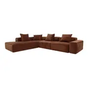 [James Lane] Riley Muse Rust Modular Sofa - Arm, 2x Armless, Corner, Left Terminal