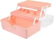 Healeved Large Capacity Makeup Storage Box Travel Makeup Brush Holder Skincare Organizer for Vanity