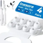 4 Pairs Replacement Ear Tips for Airpods Pro 2Nd/1St Generation with Portable St