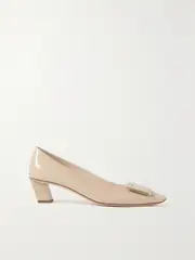 [Roger Vivier] Roger Vivier - Belle Vivier 45 Patent-leather Pumps - Blush - IT38 IT 38 Pink
