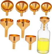 LIFKOME 10-Piece Metal Funnels Set Perfect for Filling Bottles Tiny Funnels for Precise Liquid Transfer Essential Oil Perfume Craft Use