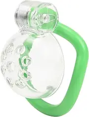 Lightweight Chastity Cage for Male Penis Exercise Large Chastity Device with 5 Sizes Rings and Invisible Press Lock Penis Cage Tease Locked Cock Cage
